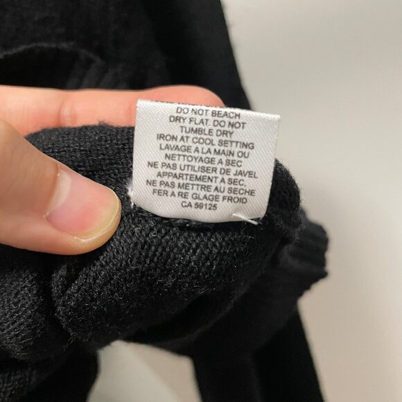 Black cashmere men sweater - Picture 5 of 7